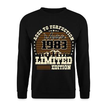 1983 Limited Edition - Unisex Sweatshirt - black - Front - Alina (178cm) & Michal (187cm)