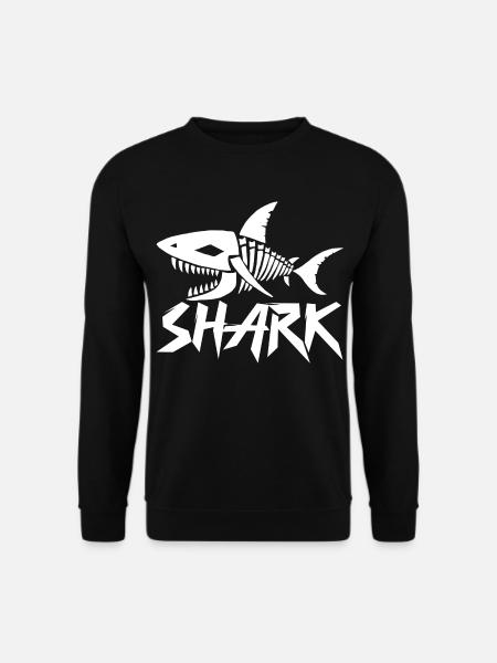 Squelette de requin - Sweat-shirt Unisexe - noir