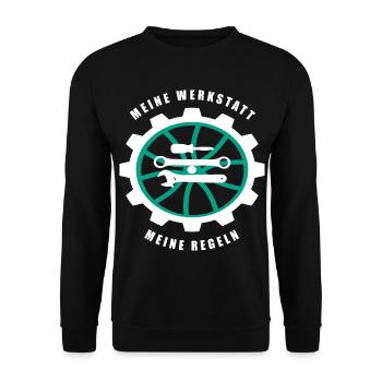 Mon atelier Mes règles - Sweat-shirt Unisexe - noir - Devant - Alina (178cm) & Michal (187cm)
