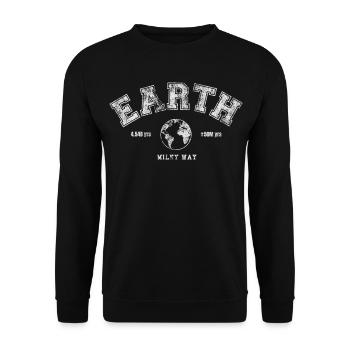 Earth Day - Unisex Pullover - Schwarz - Vorne - Alina (178cm) & Michal (187cm)