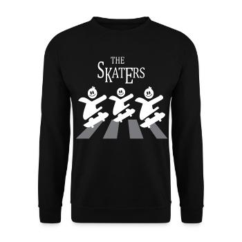 Die Skater Crew - Unisex Pullover - Schwarz - Vorne - Alina (178cm) & Michal (187cm)