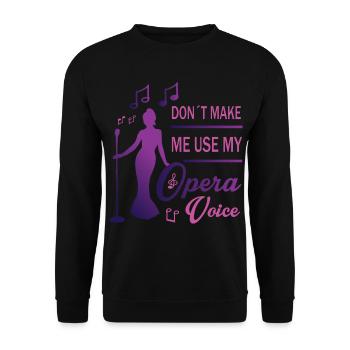 Voix forte - Sweat-shirt Unisexe - noir - Devant - Alina (178cm) & Michal (187cm)