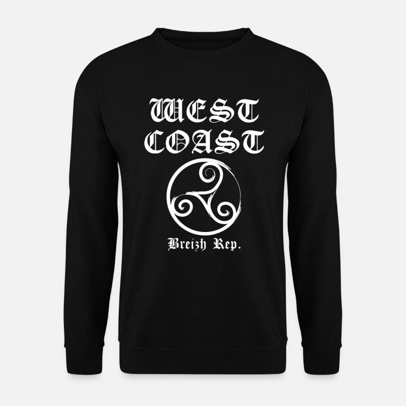 westcoast Breizh white - Unisex Sweatshirt - black
