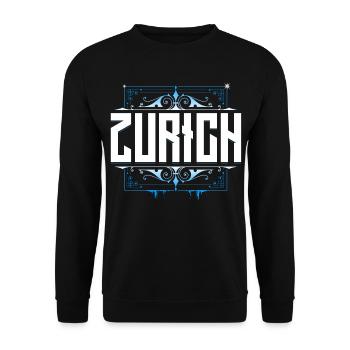 Zürich - Zurich - Züri für Zürcher - Unisex Pullover - Schwarz - Vorne - Alina (178cm) & Michal (187cm)