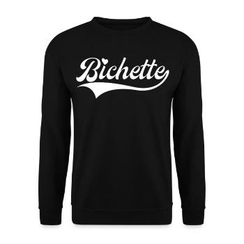Bichette Petit Surnom Mignon - Sweat-shirt Unisexe - noir - Devant - Alina (178cm) & Michal (187cm)