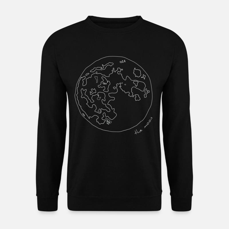 Der Mond - Unisex Pullover - Schwarz
