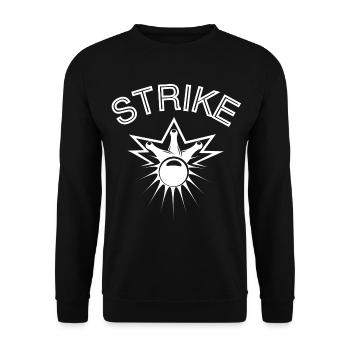 bowling, bowling fan, strike - Unisex Sweatshirt - black - Front - Alina (178cm) & Michal (187cm)
