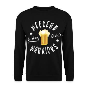Weekend Beer Club - Unisex Sweatshirt - black - Front - Alina (178cm) & Michal (187cm)