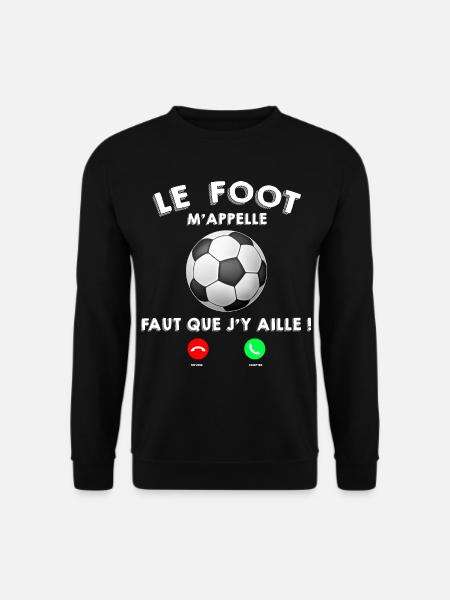 Le foot Cadeau Footballeur Homme Et Enfant - Sweat-shirt Unisexe - noir