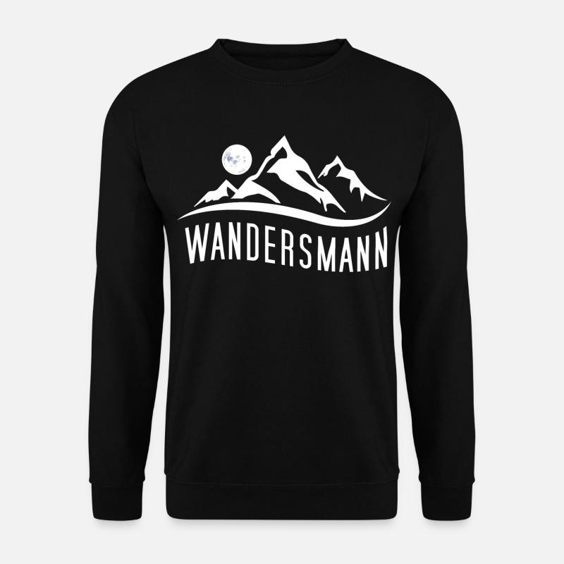 Wandersmann - Für passionierte Wanderer - Unisex Pullover - Schwarz