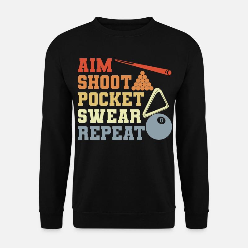 Billardspieler - Unisex Pullover - Schwarz