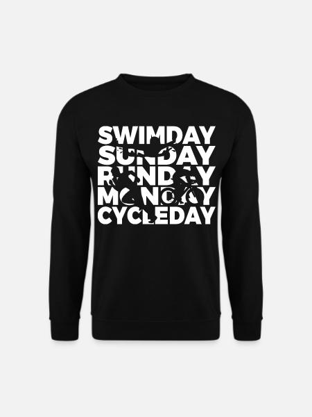 Triathlon weekdays - Unisex Sweatshirt - black