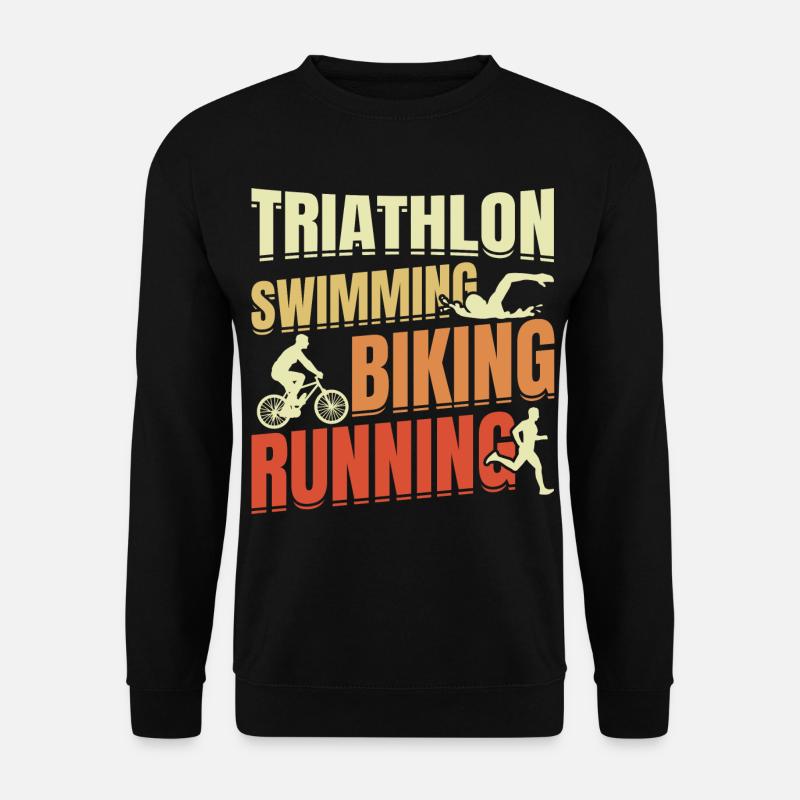 Triathlon Wiederholen - Unisex Pullover - Schwarz