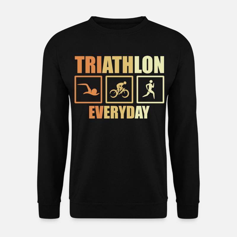 Bike Triathlon Routine - Unisex Sweatshirt - black
