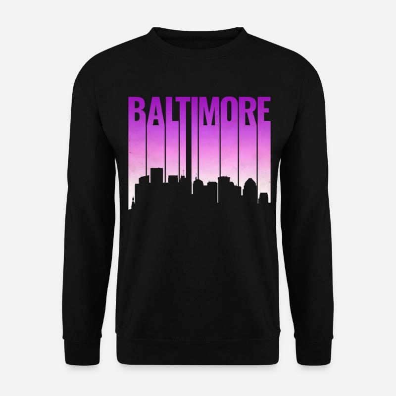 Baltimore Skyline Gradient - Unisex Sweatshirt - black
