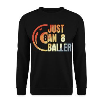 Billard 8 Ball - Unisex Pullover - Schwarz - Vorne - Alina (178cm) & Michal (187cm)