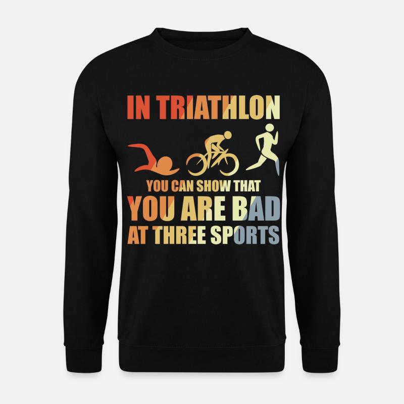 Triathlon WItz - Unisex Pullover - Schwarz