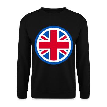Royaume-Uni - Union Jack - Sweat-shirt Unisexe - noir - Devant - Alina (178cm) & Michal (187cm)