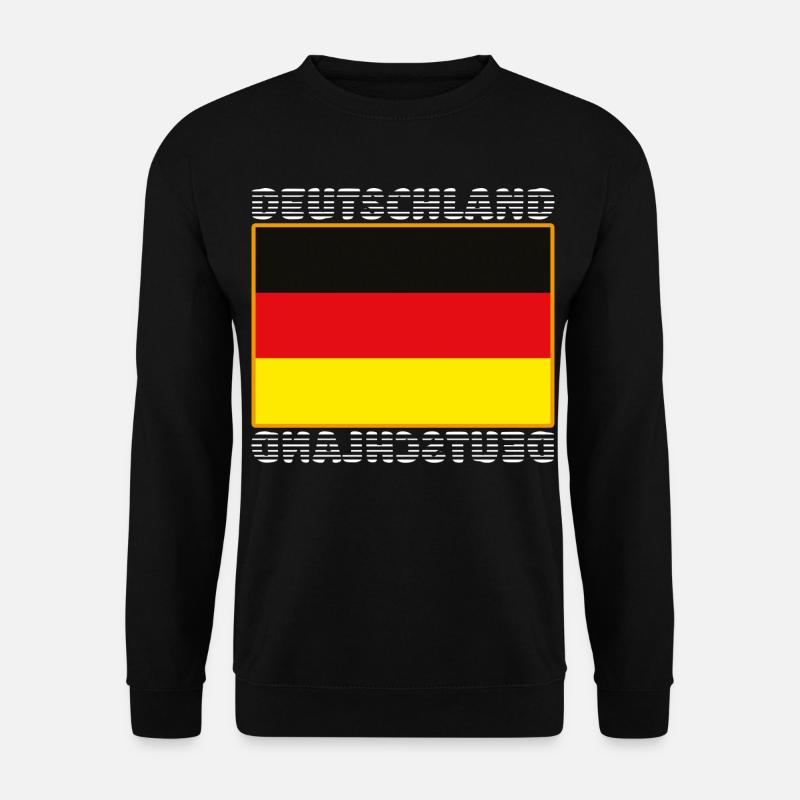Deutschlandflagge - Deutschland WM / EM Fussball - Unisex Pullover - Schwarz