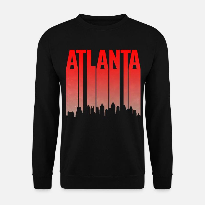 Atlanta Skyline Gradient - Unisex Sweatshirt - black