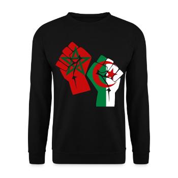 Morocco Algeria Khawa Khawa - Unisex Sweatshirt - black - Front - Alina (178cm) & Michal (187cm)