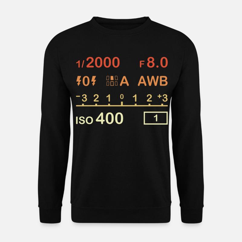 Digitale Fotokamera - Unisex Pullover - Schwarz