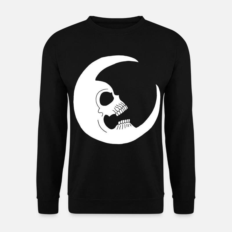 Lunar skull - Unisex Sweatshirt - black