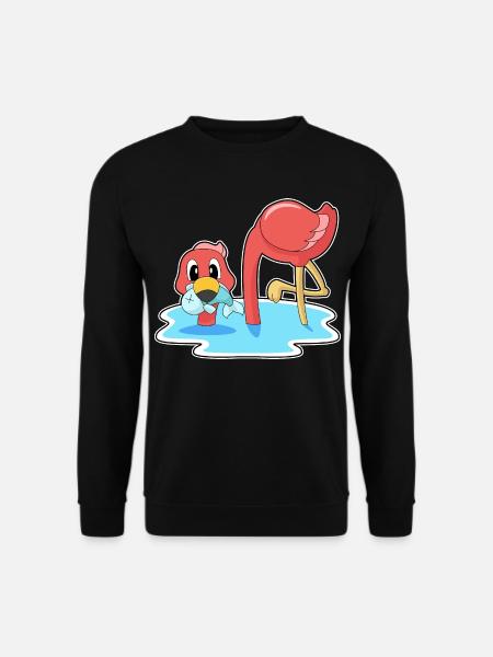 Flamingo Fish - Unisex Sweatshirt - black