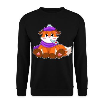 Thermomètre clinique Fuchs - Sweat-shirt Unisexe - noir - Devant - Alina (178cm) & Michal (187cm)