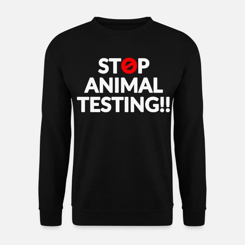 Stop Animal Testing - Unisex Sweatshirt - black