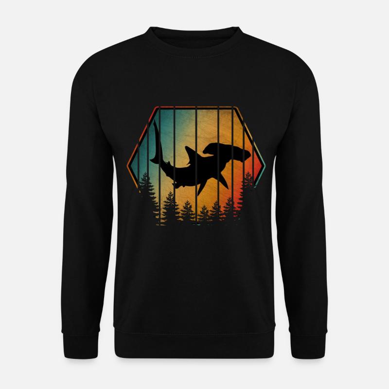 VINTAGE HAMMERHAI - Unisex Pullover - Schwarz