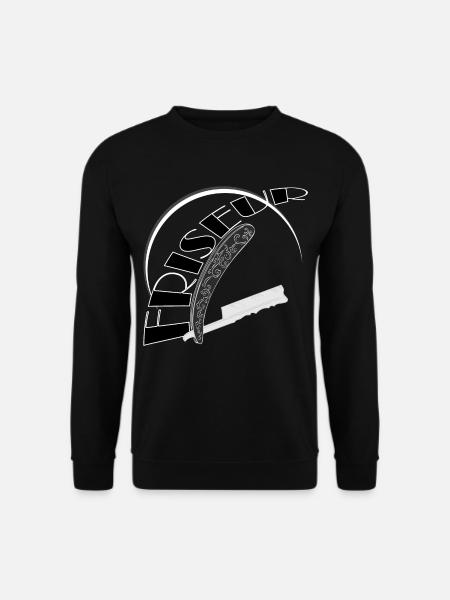 Friseur Rasiermesser Salon - Unisex Pullover - Schwarz
