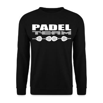 Padel Mannschaft - Unisex Pullover - Schwarz - Vorne - Alina (178cm) & Michal (187cm)