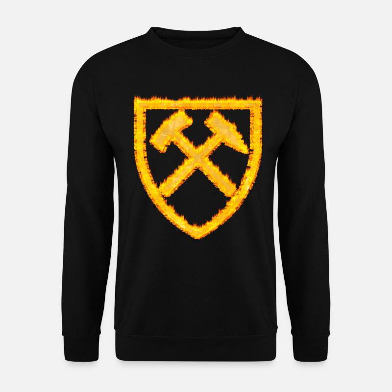 Hammer und Schlägel Bergbau Kohle Dortmund - Unisex Pullover - Schwarz