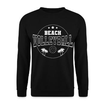 Beach-volley - Sweat-shirt Unisexe - noir - Devant - Alina (178cm) & Michal (187cm)