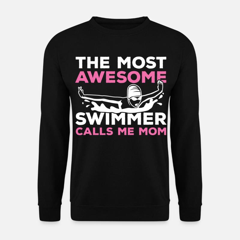 Schwimmer Mama - Unisex Pullover - Schwarz