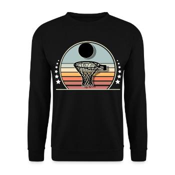 Basketball Basketballer - Unisex Pullover - Schwarz - Vorne - Alina (178cm) & Michal (187cm)