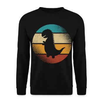 T-Rex - Sweat-shirt Unisexe - noir - Devant - Alina (178cm) & Michal (187cm)