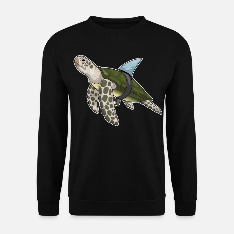 Turtle Shark Fin - Unisex Sweatshirt - black