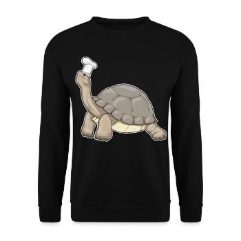 Turtle Chef Chef Chef Hat Cooking - Unisex Sweatshirt - black - Front - Alina (178cm) & Michal (187cm)