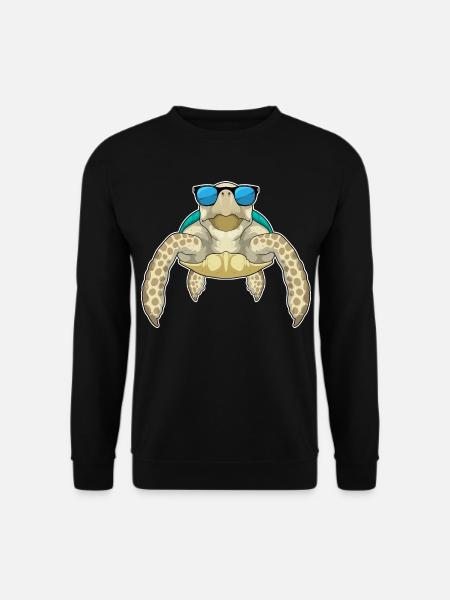 Turtle Sunglasses - Unisex Sweatshirt - black