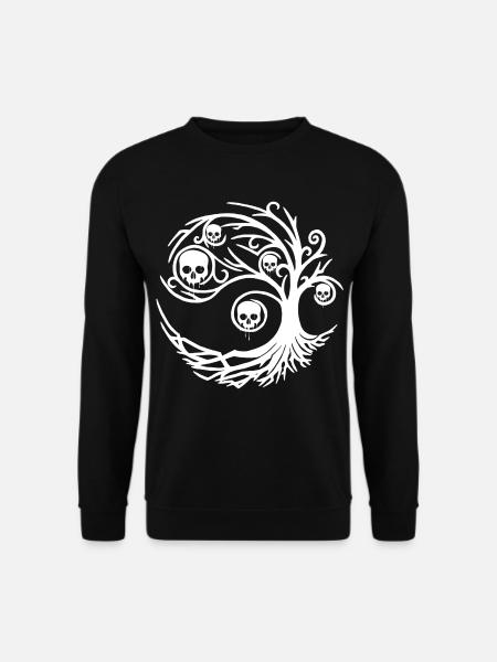Arbre blanc aux crânes - Sweat-shirt Unisexe - noir