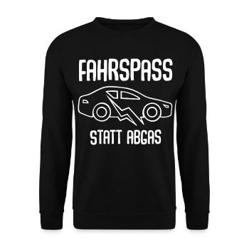 E-Auto Elektroauto - Unisex Pullover - Schwarz - Vorne - Alina (178cm) & Michal (187cm)