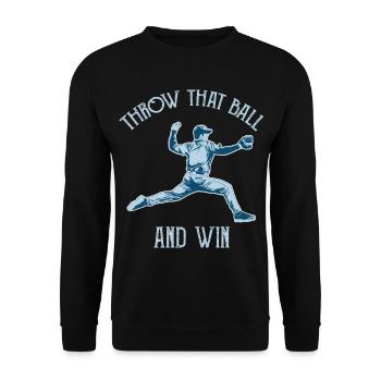 Lancez la balle et gagnez - Sweat-shirt Unisexe - noir - Devant - Alina (178cm) & Michal (187cm)