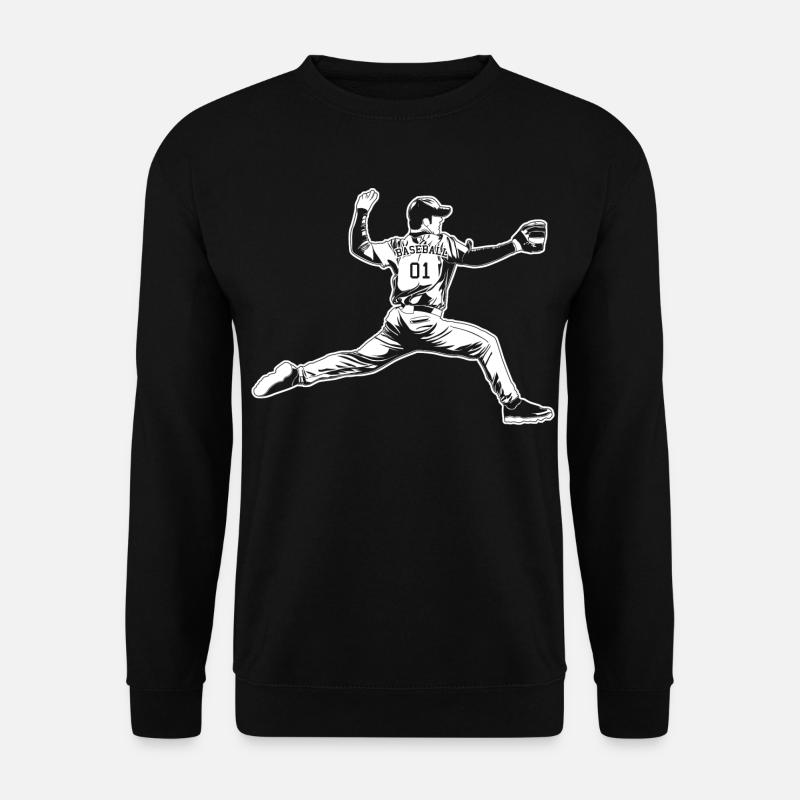 Baseball Pitcher - Unisex Pullover - Schwarz