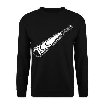 Baseballschläger - Unisex Pullover - Schwarz - Vorne - Alina (178cm) & Michal (187cm)