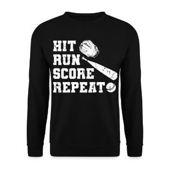 Baseball Motivation - Unisex Pullover - Schwarz - Vorne - Alina (178cm) & Michal (187cm)