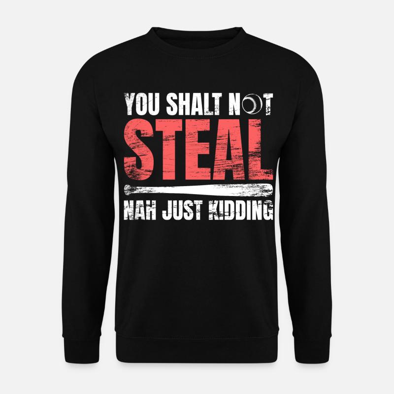 Baseballspieler Witz - Unisex Pullover - Schwarz