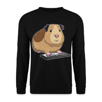 Hamster Musicien Musique Clavier - Sweat-shirt Unisexe - noir - Devant - Alina (178cm) & Michal (187cm)