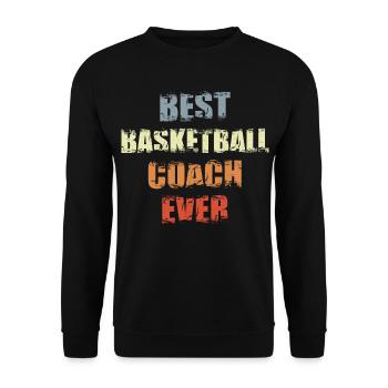 Motivation des entraîneurs de basketball - Sweat-shirt Unisexe - noir - Devant - Alina (178cm) & Michal (187cm)